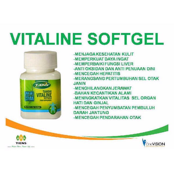 PRODUK LARIS VITALINE Softgels: Kesehatan Jantung dan Liver - TIENS MLM SYARIAH PALING MURAH