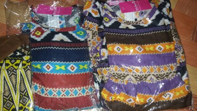 Gamis Anak Motif Songket Batik Lucu