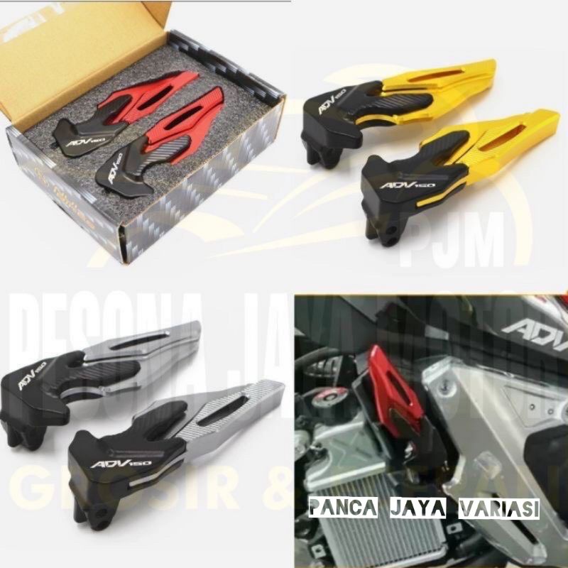 Footstep Honda Adv Black Diamond Pijakan Kaki Belakang BlackDiamond Honda Adv 160 Adv150 Variasi Adv Cnc