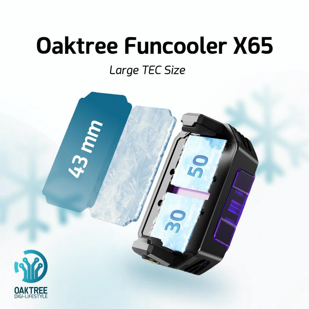 Oaktree Funcooler X65A Fan Cooler Radiator Pendingin Tablet iPad Cooling Fan Gaming