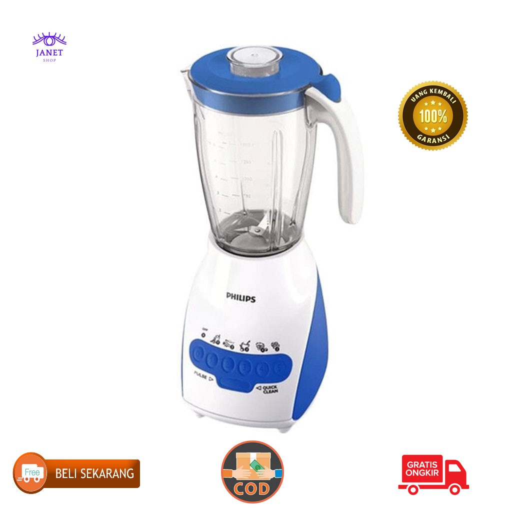 Philips Blender Plastik 2l Hr2115 - Garansi Resmi Hr 2115 - Biru Blender Korea Jumbo Chopper Origina