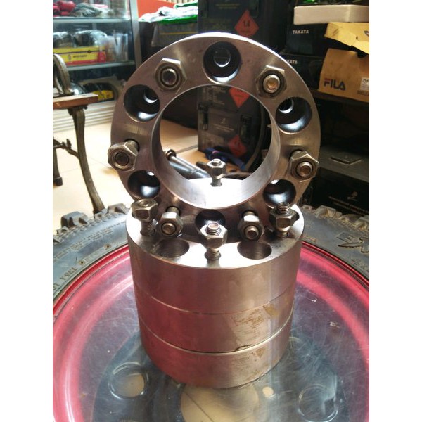 Adaptor velg roda spacer spicer 5 cm H6 x 139.7 hardtop fortuner  pajero double cabin nissan terano