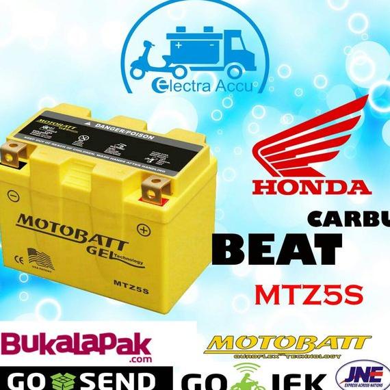 Aki motor honda beat Carbu motobatt MTZ5S Aki Kering