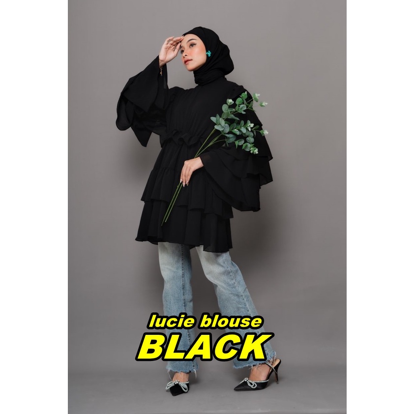 mazaya blouse its intaliciousproject /SIAP KIRIM Lucie blouse Black intaliciousproject - dress its
