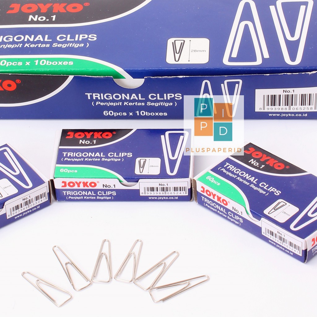 [ 1 PACK ] Klip Kertas Trigonal Joyko Trigonal Paper Clip No.1 Murah