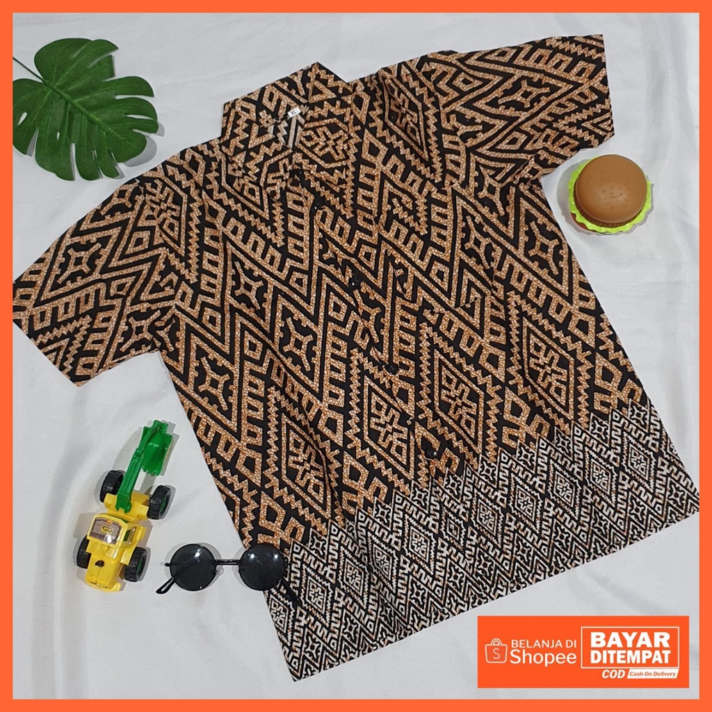 Ready Kemeja batik Anak Lengan Pendek