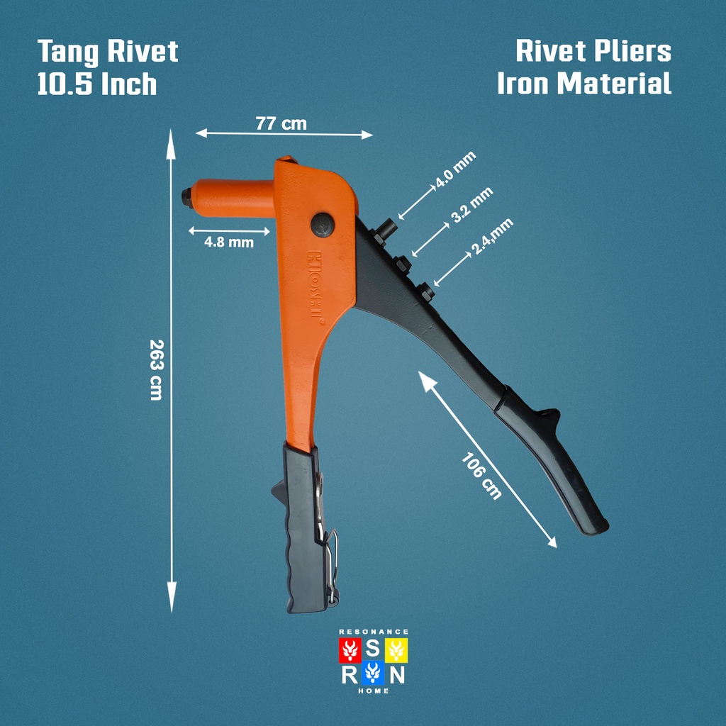 Tang Rivet 10,5 Inch / Rivet Pliers Resonance Home