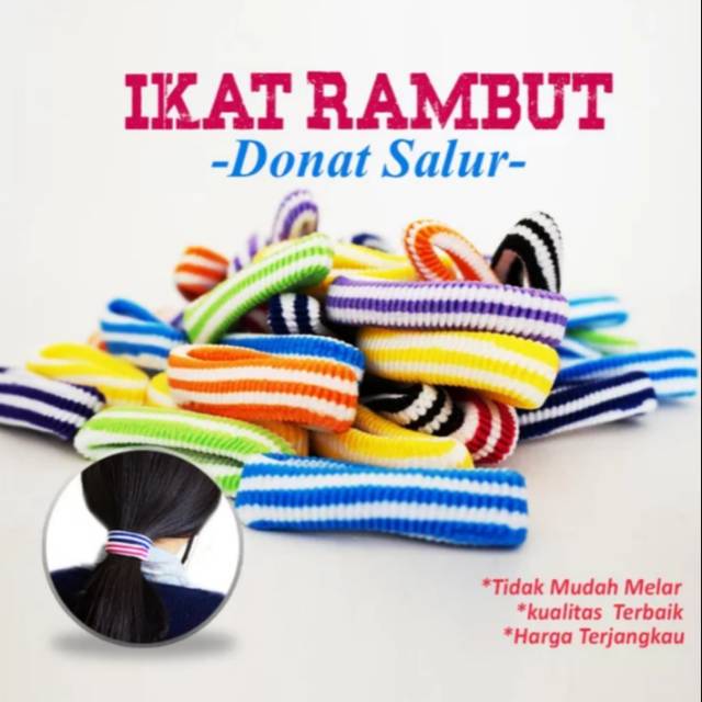 KUNCIR IKAT RAMBUT DONUT SALUR