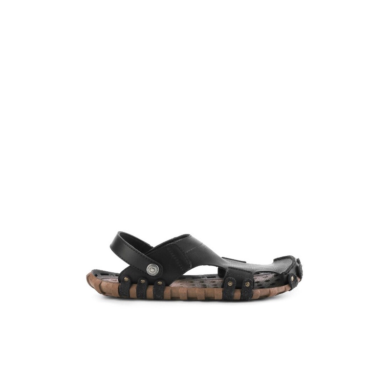 SANDAL SLIDE KULIT PRIA CARDINAL ORIGINAL SLINGBACK CASUAL HITAM CA33