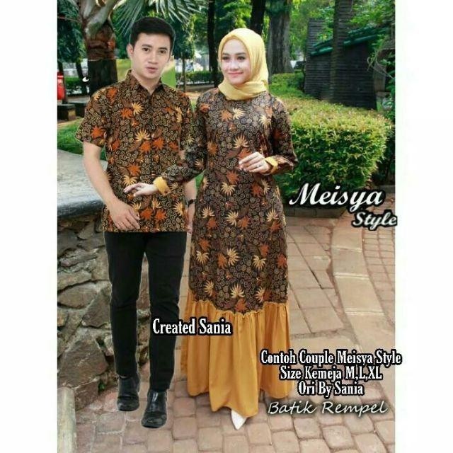 Gamis Batik Rempel Meisya Stile