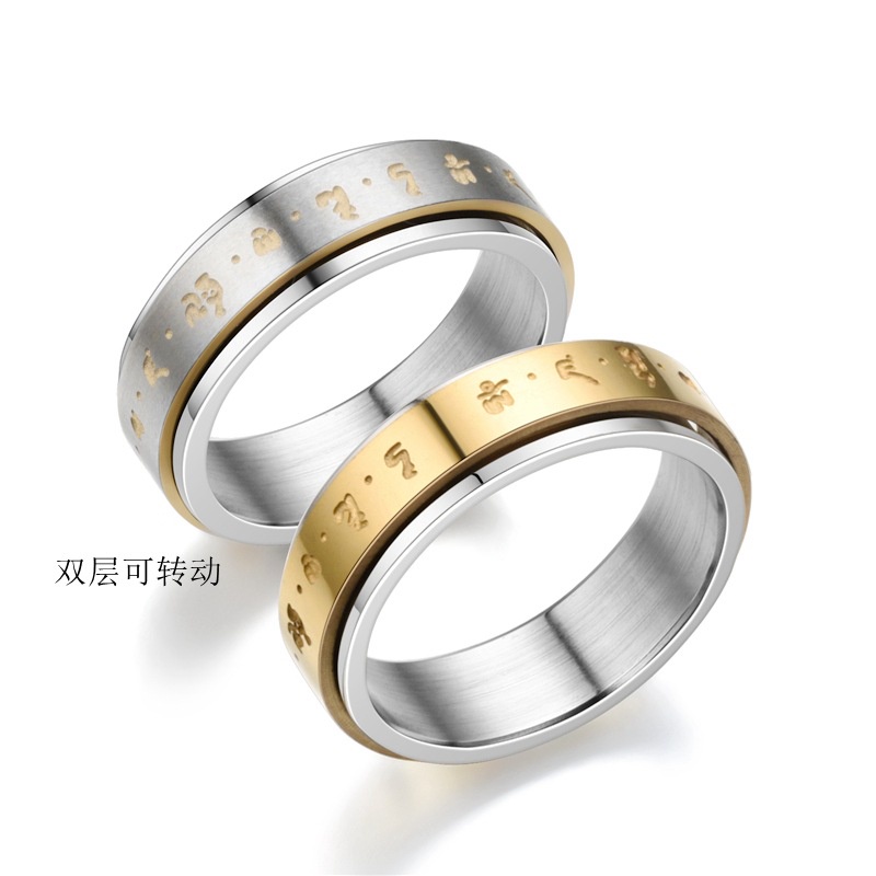 Cincin Titanium Wanita Mata Berlian Anti Karat