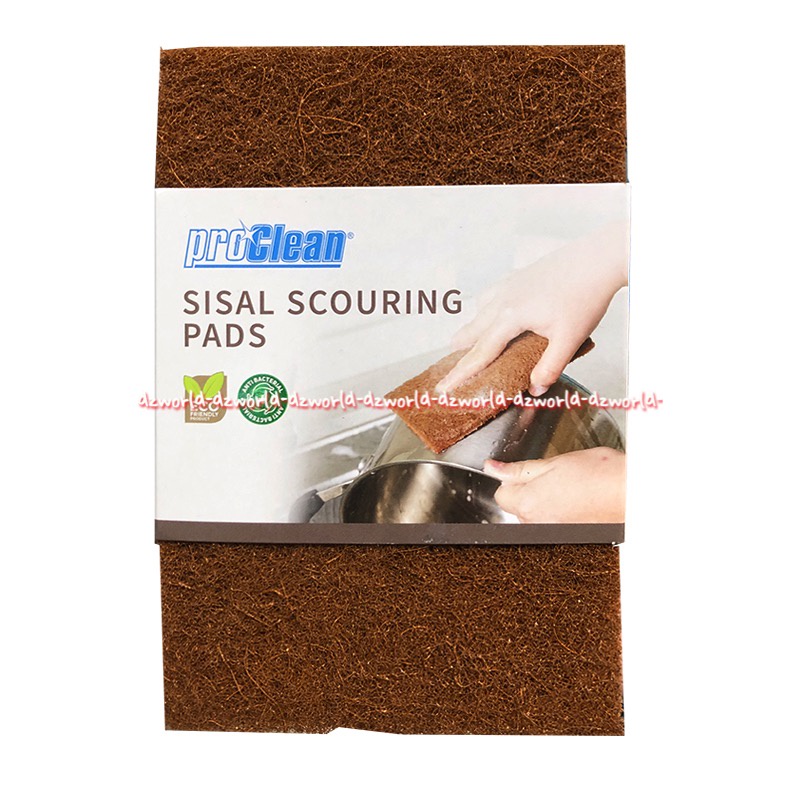 Proclean Sisal Scouring Pads Alat Sponge Heavy Duty Scrub Sponge Cuci Piring Bahan Tali Sisal Jerami