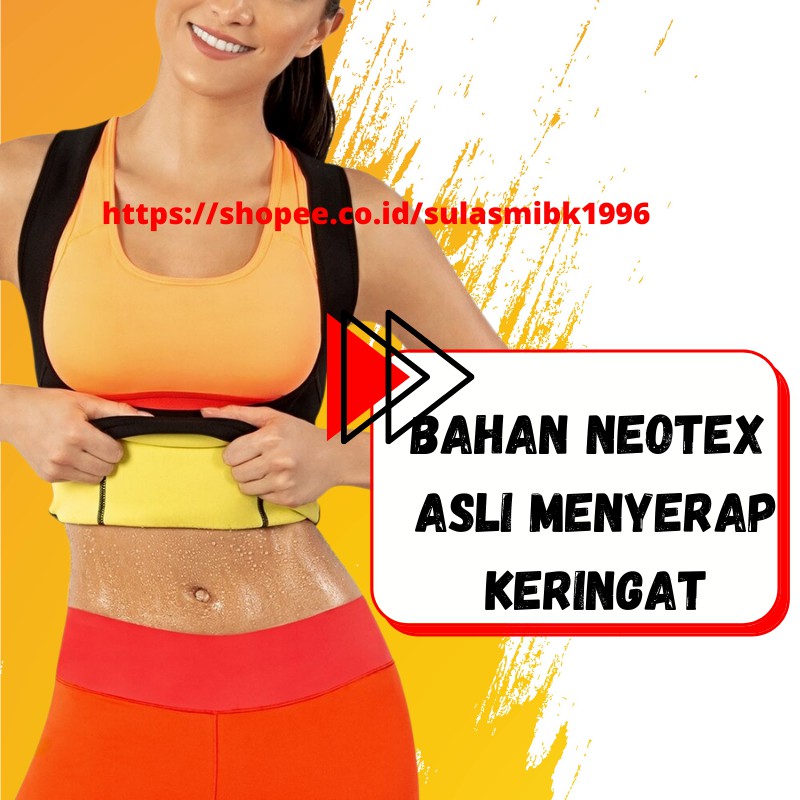 Korset Bakar Lemak Perut Cami Hot Shaper Neotex Original Korset Pengecil Perut Pembakar Lemak