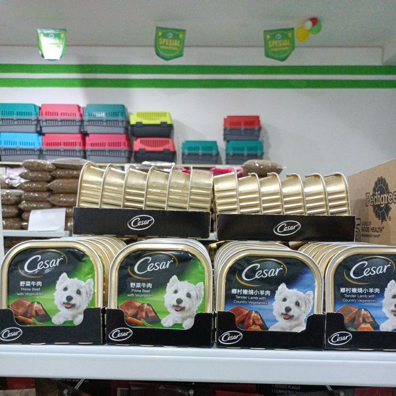 Dog food Cesar all varian 100g/ makanan basah anjing / Cesar