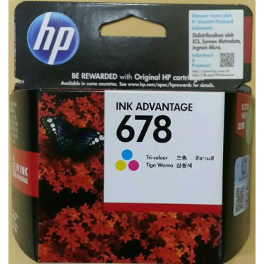Promo HP Ink / Tinta 678 Color / Tri Colour / Advantage Cartridge / ORIGINAL Limited