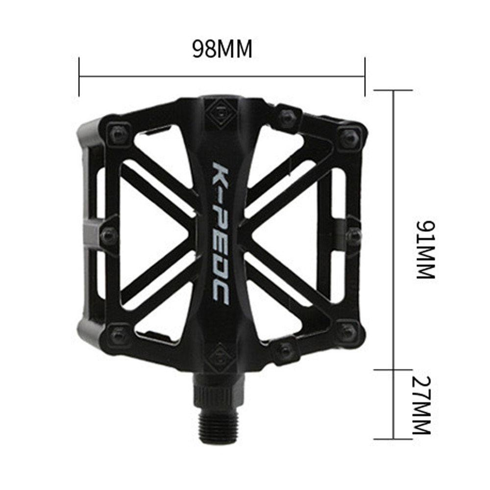 R-FLOWER Pedal Sepeda Paduan Aluminium Ultra-Ringan 3bantalan Pedal Aksesoris Bersepeda