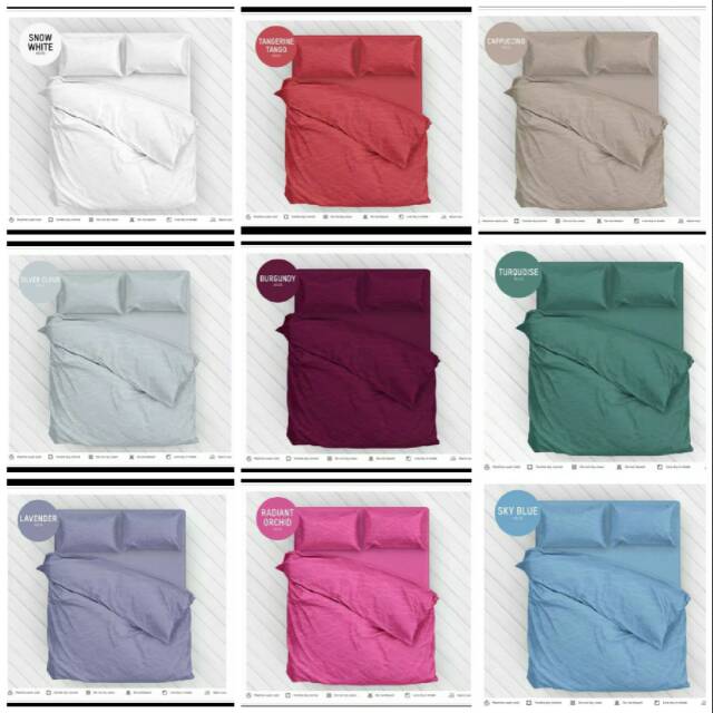 Sprei Polos Emboss Katun Jepang Kendra 180x200 T30 / Seprei 180x200 T30 / Seprei Seprai Polos Embos