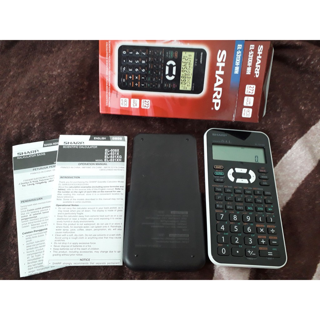 [SHARP] scientific calculator EL-531XH-WH (original second)