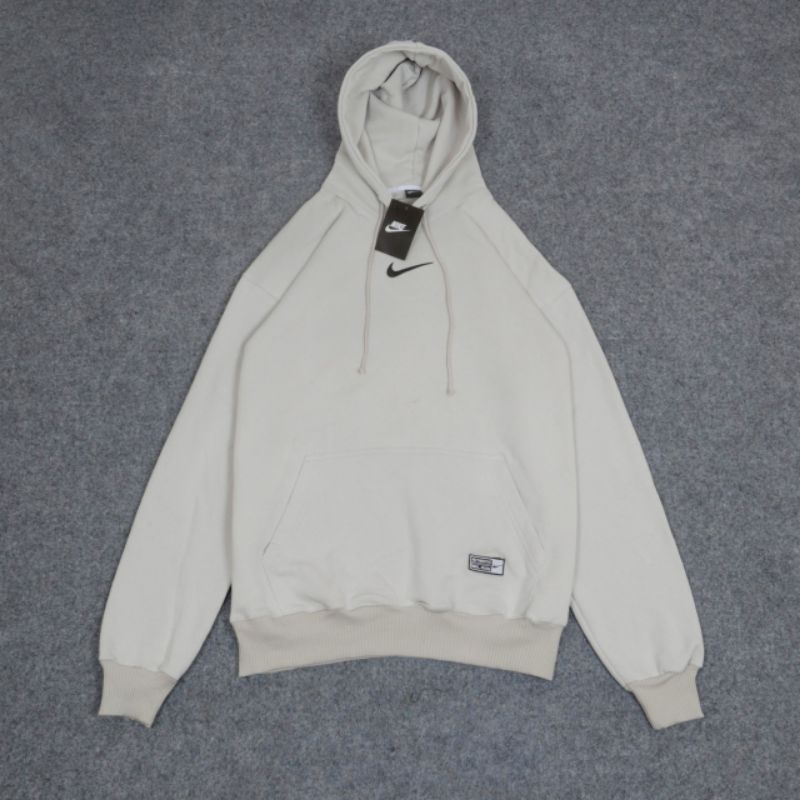 SWEATER  HOODIE NIKE SMALL SWOOSH CREAM FULLTAG&amp; LEBEL