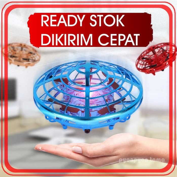 Mini UFO Drone Quadcopter Mainan Anak Terbang Hovering Mudah dimainkan