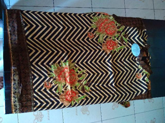 Tunik Aserehe Mataram Brownies Jumbo Batik Sogan Big Size Muslim Kantor