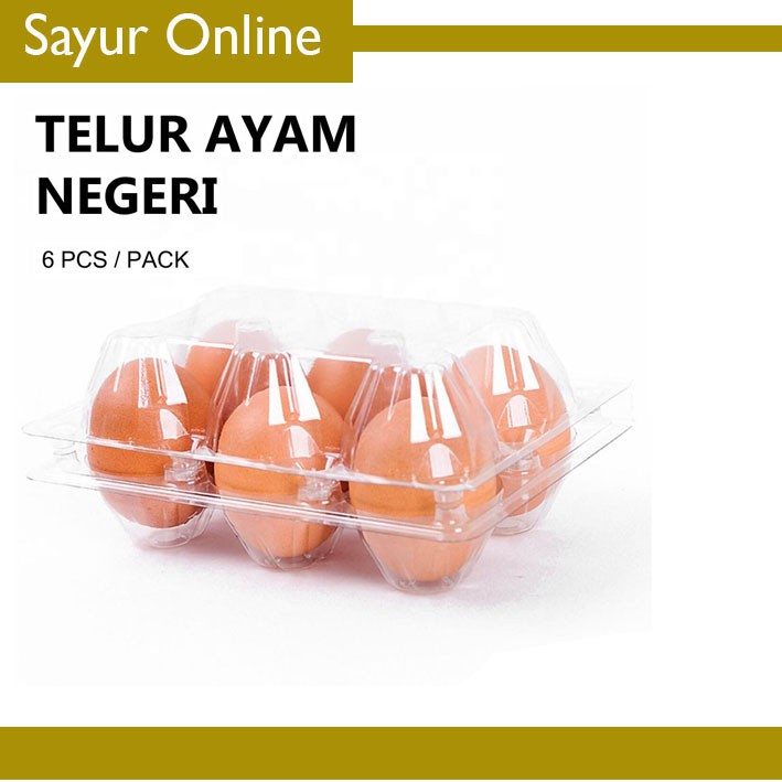 

[SayurOnline] TELUR AYAM NEGERI [6 Butir/Pack]