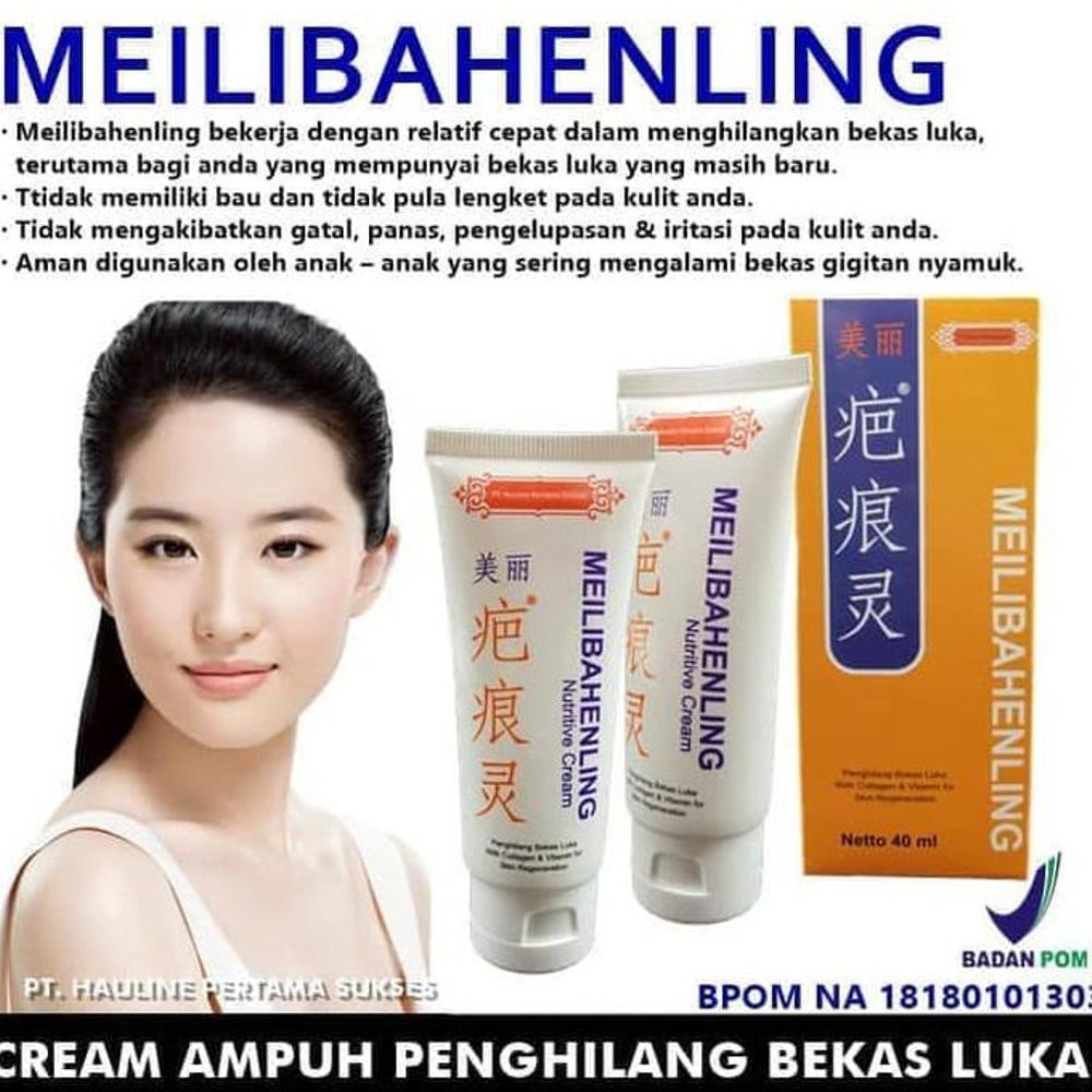 Meilibahenling Cream 40ml Krim Penghilang Bekas Luka BPOM