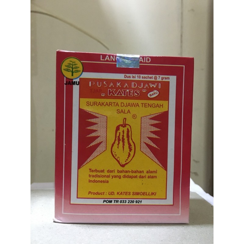 

Jamu Pelancar Haid Pusaka Djawi Kates