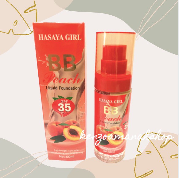 Jual Hasaya Girl BB Peach Liquid Foundation Shopee Indonesia