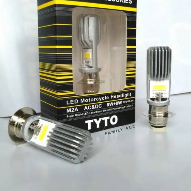 Lampu Utama / LED Depan / Headlamp TYTO M2A H6 8 Watt - Putih