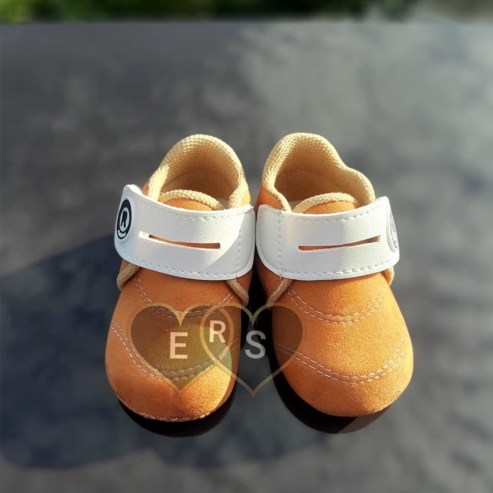 TOKOERS PRL05  Sepatu bayi newborn prewalker bahan super lembut motif prepet 1 s/d 12