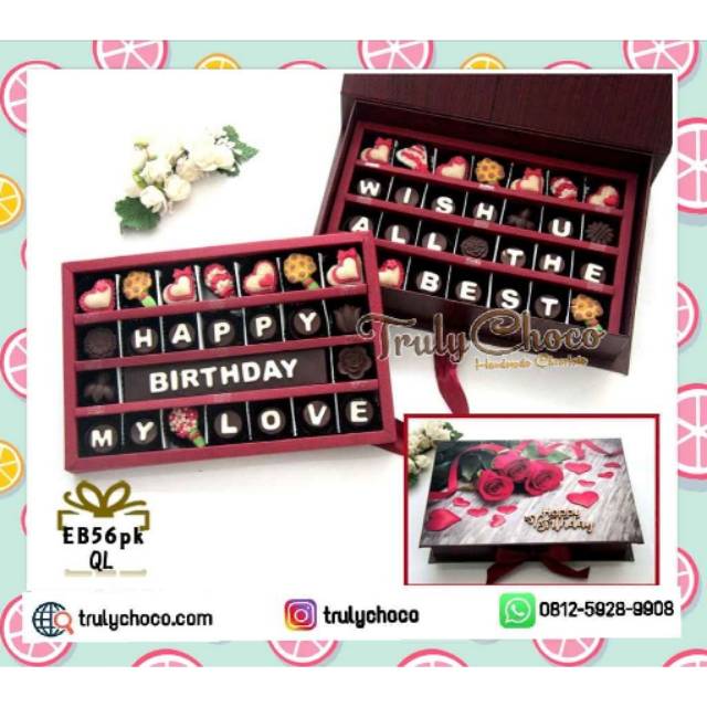 

Kado ulang tahun dan anniversary coklat trulychoco special