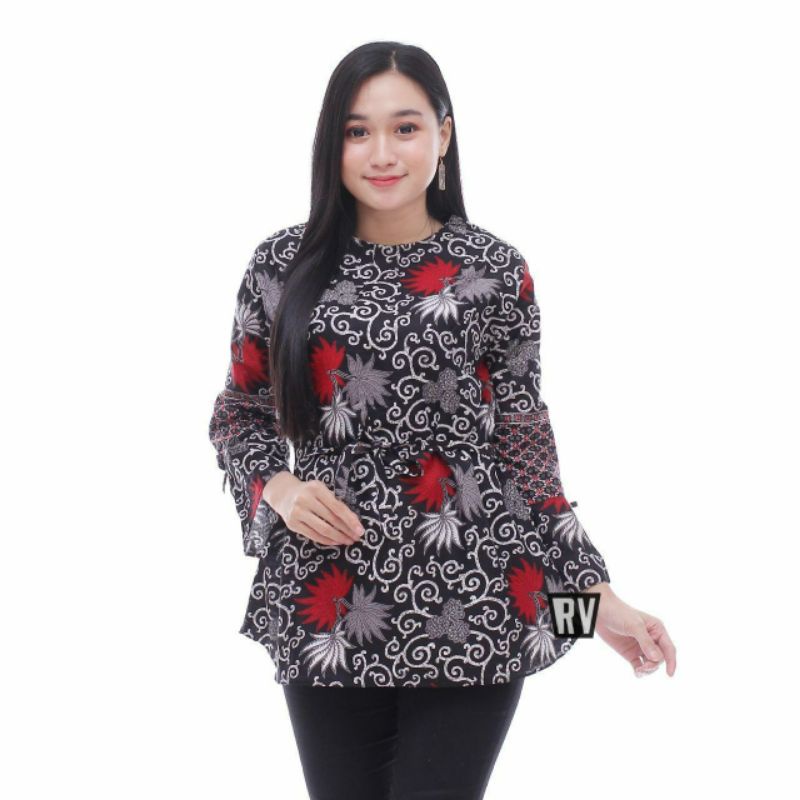 Batik Wanita Atasan modern kantor 210389 size M L XL XXL