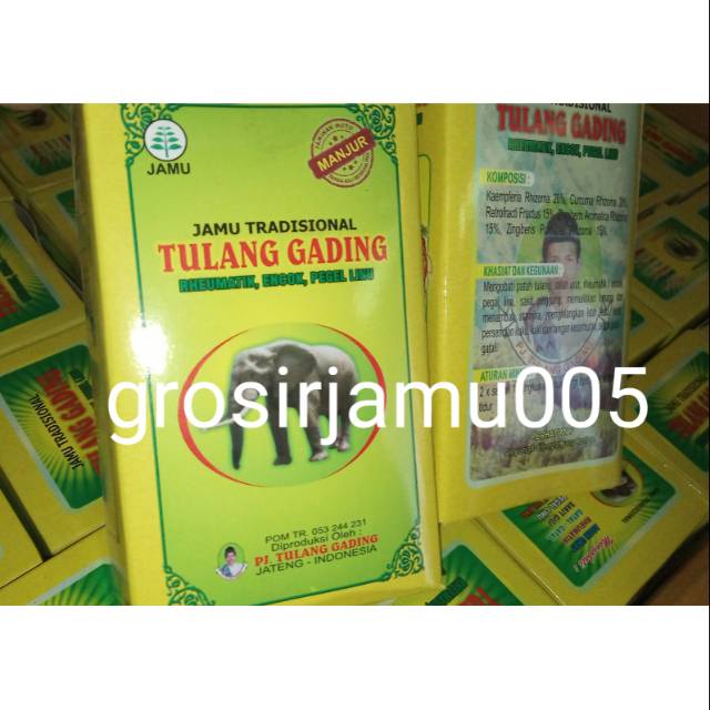 

Jamu tradisional tulang gading original
