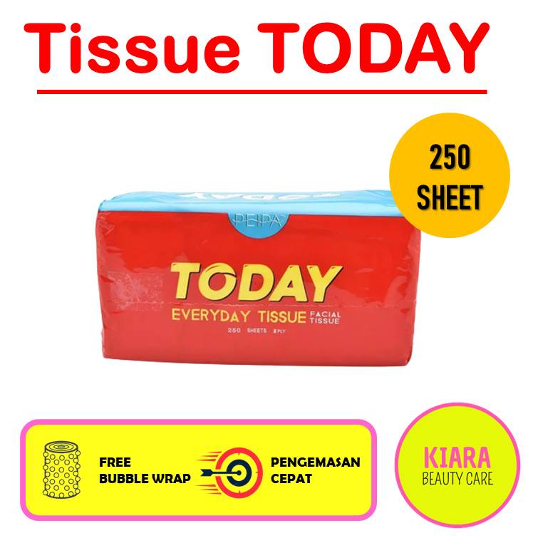 Tisu  JOLLY / TODAY - tissue murah 250 Sheets 2 Ply tissu wajah facial-1