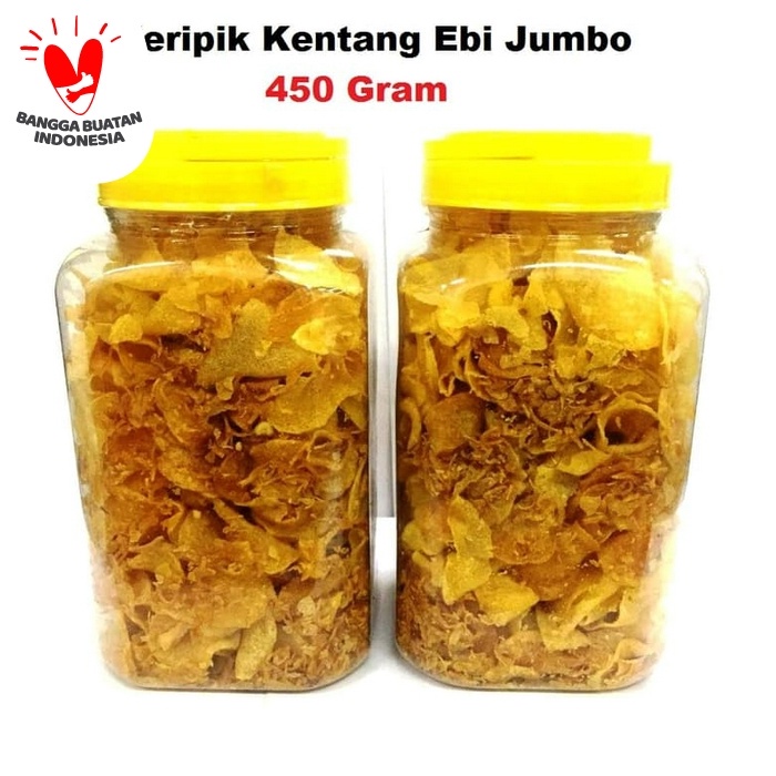 

TERLARIS Keripik Kentang Ebi Homemade Enak Berkualitas 450 Gram