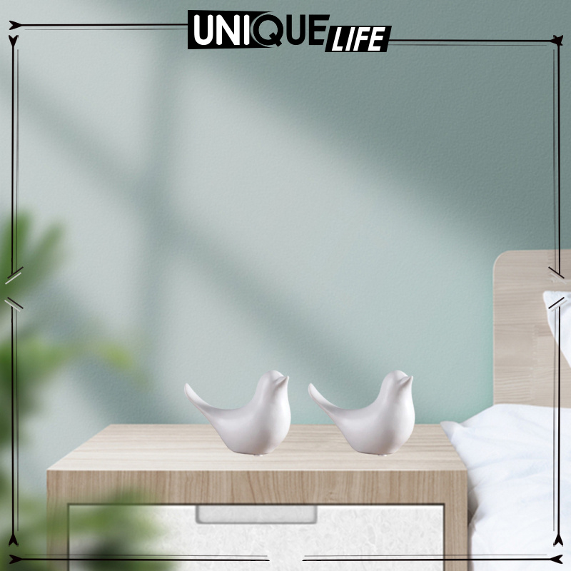 Niuniu Appliances 2pcs Ceramic Bird Figurines Set Home Decor Animal Sculptures Statues Handmade Artware Gifts Home Shopee Indonesia