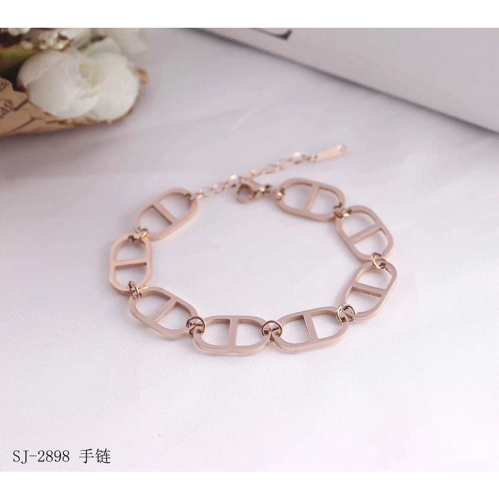 Set Perhiasan Titanium Kalung/Gelang 7963/2898