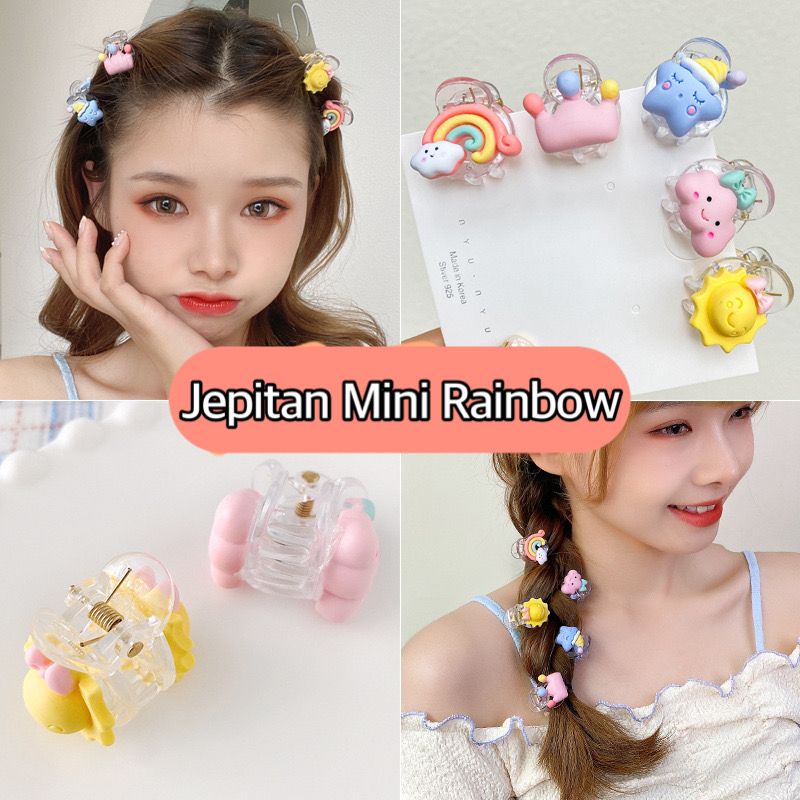 OS Aksesoris Rambut / Jepit Rambut Korea FASHION Lucu Anak Perempuan / JEPIT RAMBUT MINI RAINBOW IMPORT