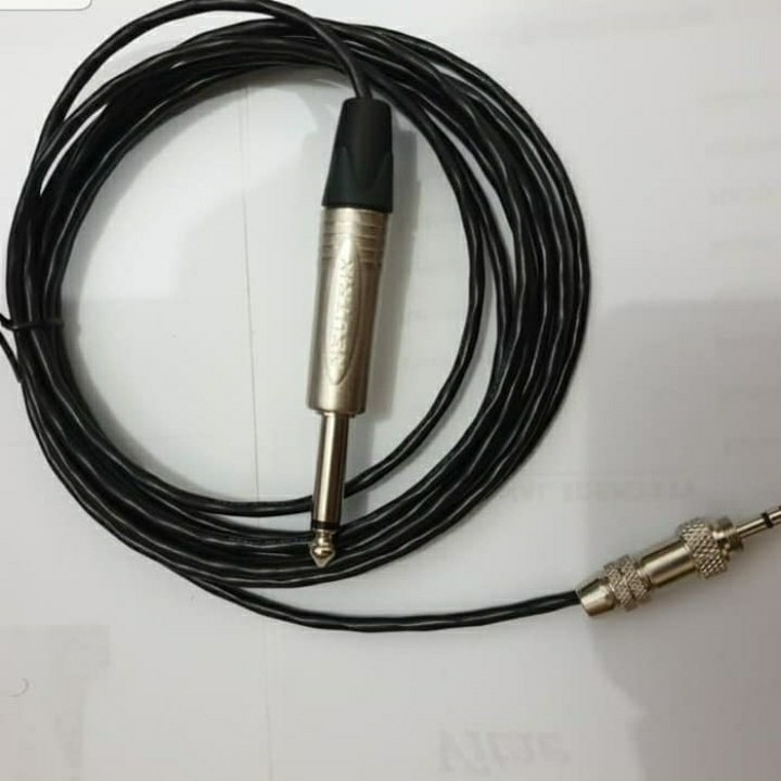 Kabel ori canare 3.5m stereo ke 6.5mm akai HP ke mixer / ampli 5 meter