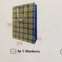 

PAPER BAG LAMINASI BLUEBERRY (154) 12 PCS UK 28 X 10 X 35cm