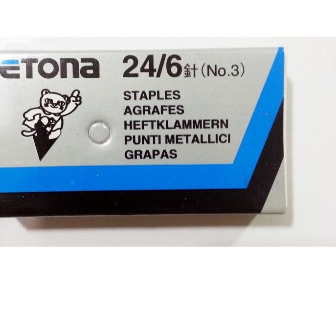 

WOW MURAH ✡ Isi staples Etona No.3/24/6 ( 20 kotak )*