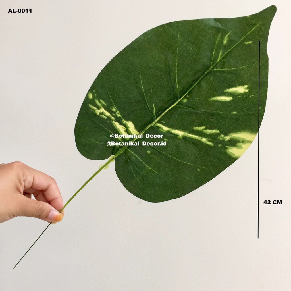 Artificial Money Plant Tanaman Daun Hijau Buatan Plastik Dekor Polyester Bunga Plastik Bunga Palsu-1