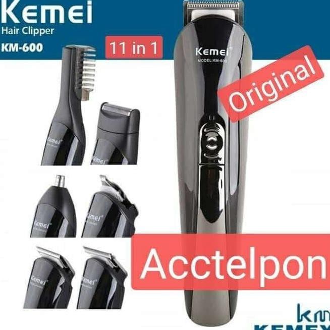 Alat Cukur Rambut Kemei KM 600 Cukur Kumis Jenggot Bulu Hidung Ukir