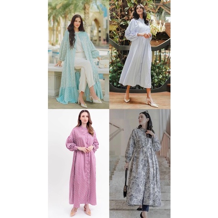 ziana maxi dress benang jarum new / preloved buttonscarves