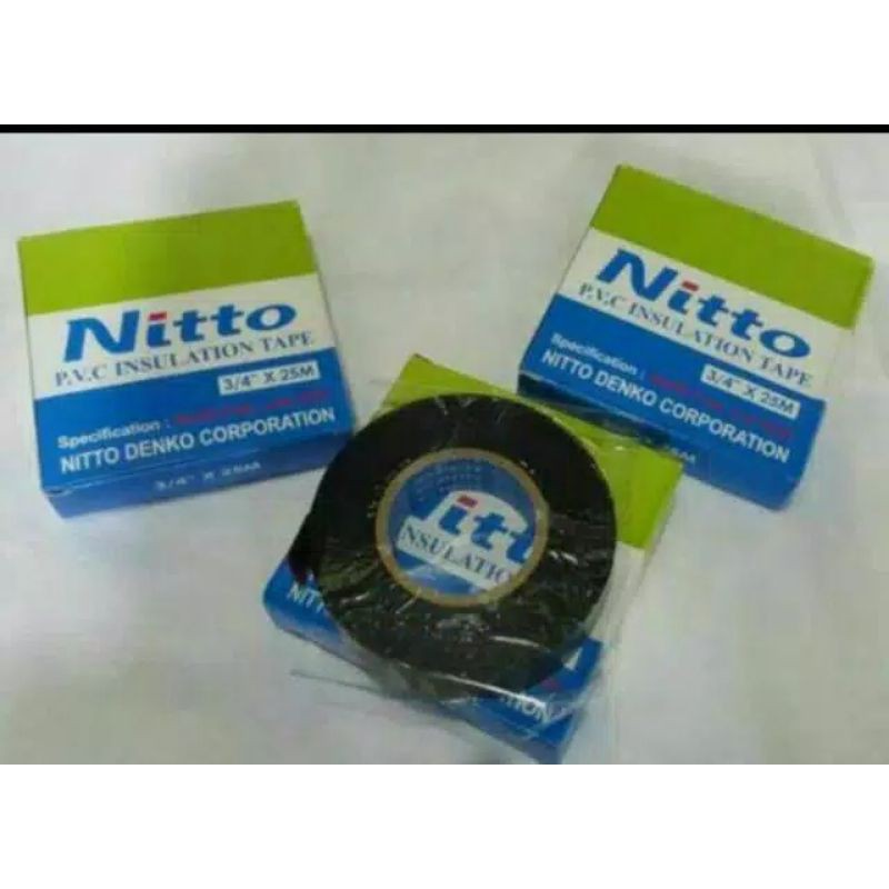 ISOLASI NITTO / ISOLASI LISTRIK / PVC INSULATION TAPE 3/4