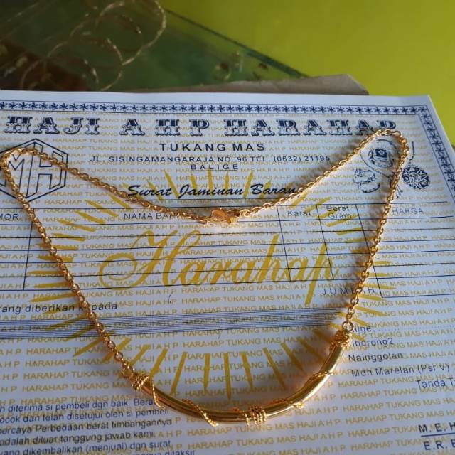 Kalung 20 gram emas London 24K kadar 99,99%