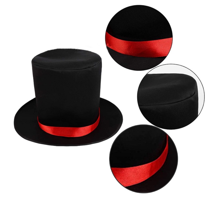 Topi Bowler Warna Hitam Untuk Kostum Pesulap Jazz