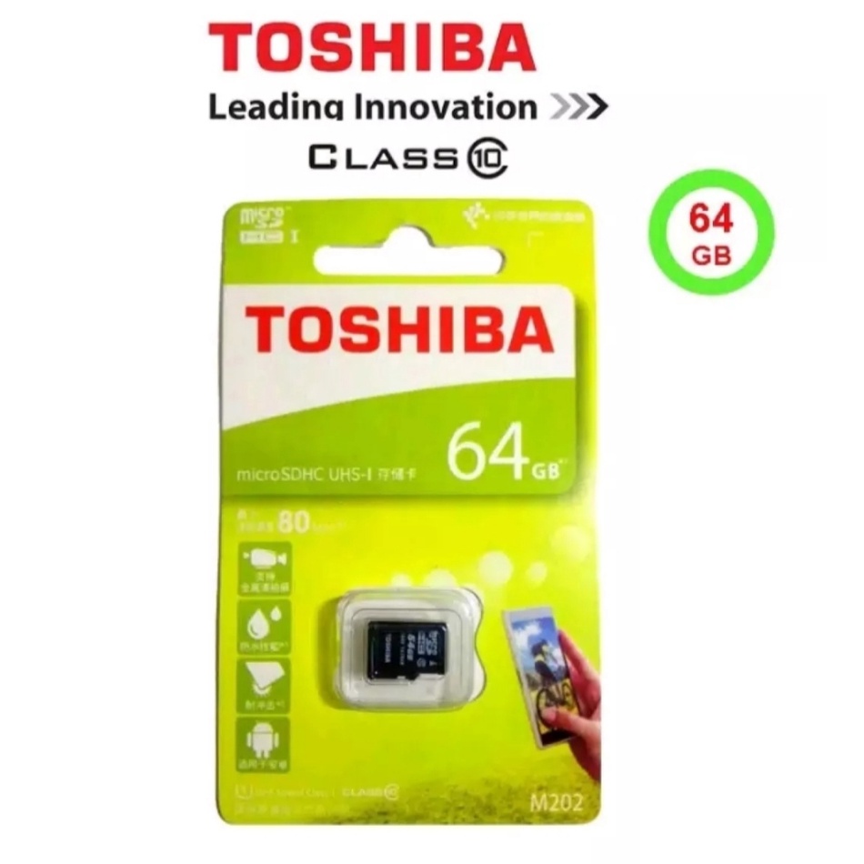 Memory Card-Micro SD-Micro SDHC Toshiba 8GB / 16GB / 32GB / 64GB / 128GB Class 10 48MB/s / Memory Card HP Toshiba Class 10-Hitam