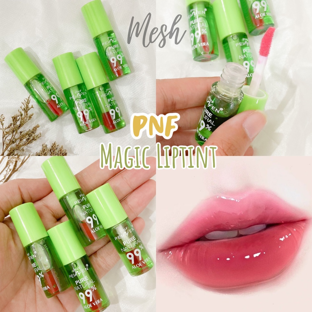 [ Per Pcs ] ALOE THAI MINI MAGIC Liptint - Pnf Peinfen Lip Tint Magic berubah Pink P7014 Mini Aloe B